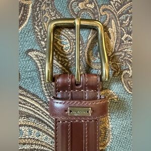 Tommy Hilfiger Brown Leather Belt